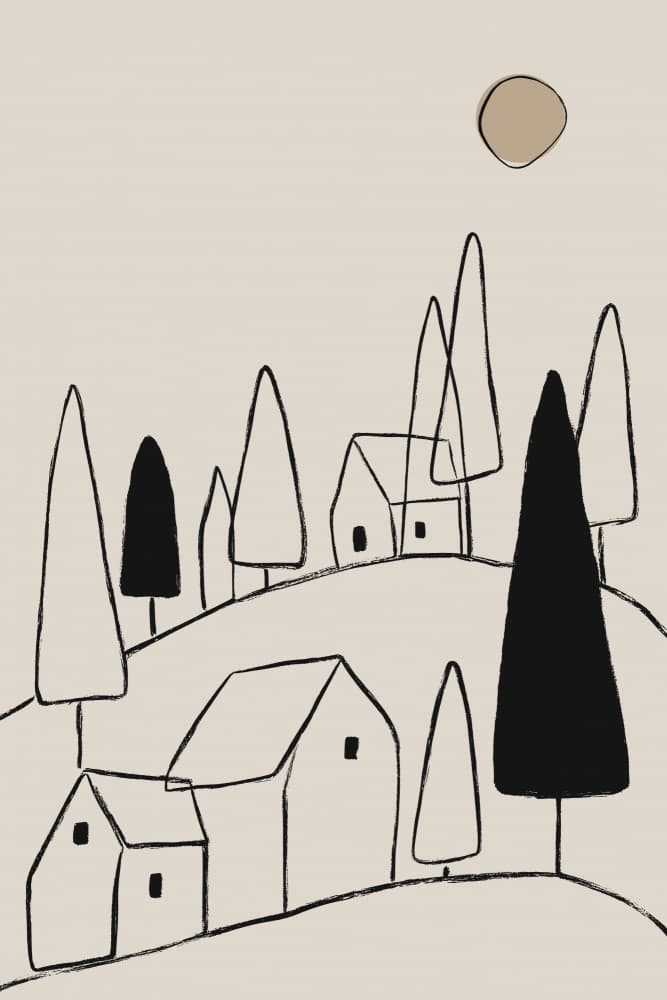 Silenthillsideno03 by Treechild — canvas wall art