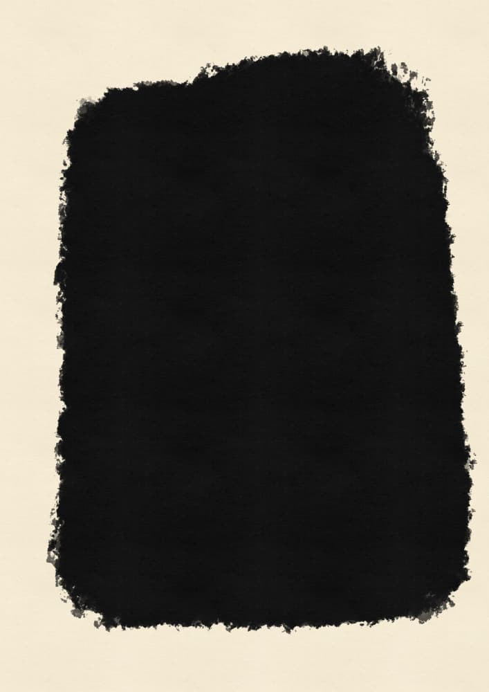 Bold Minimal Black Shape by Nicholas — canvas wall art