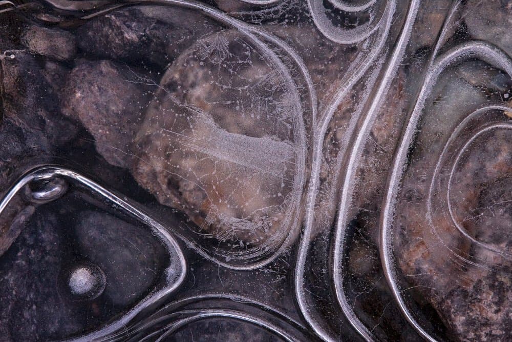 Frozen Flowing Patterns by Paolo Bolla — canvas wall art