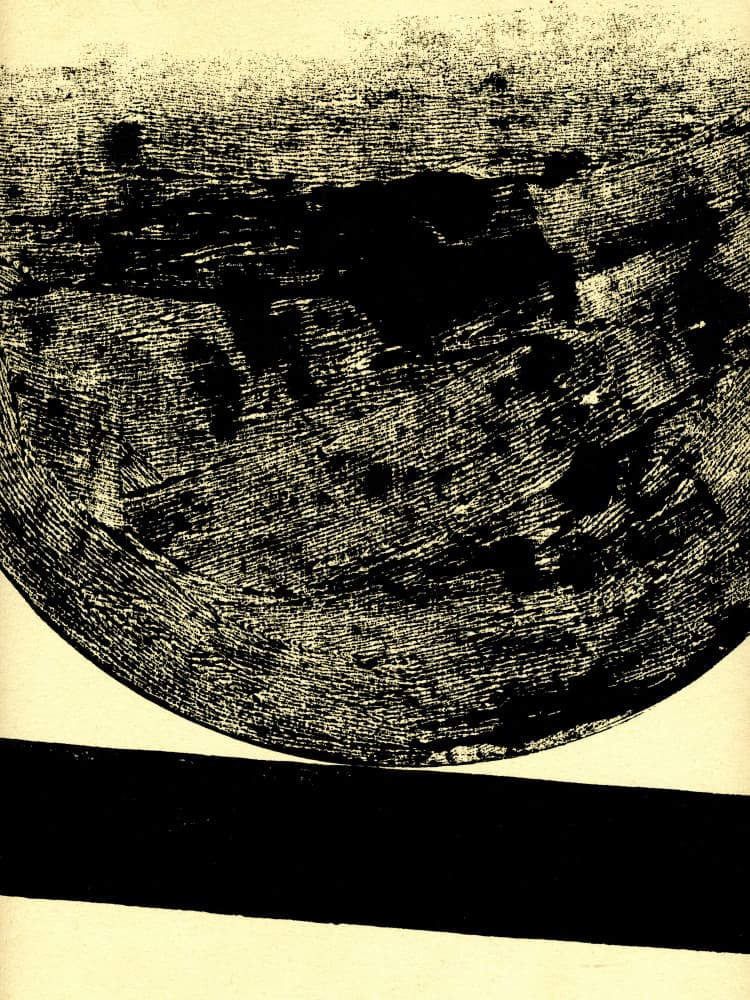 Stark Black Curve by Petr Strnad — canvas wall art