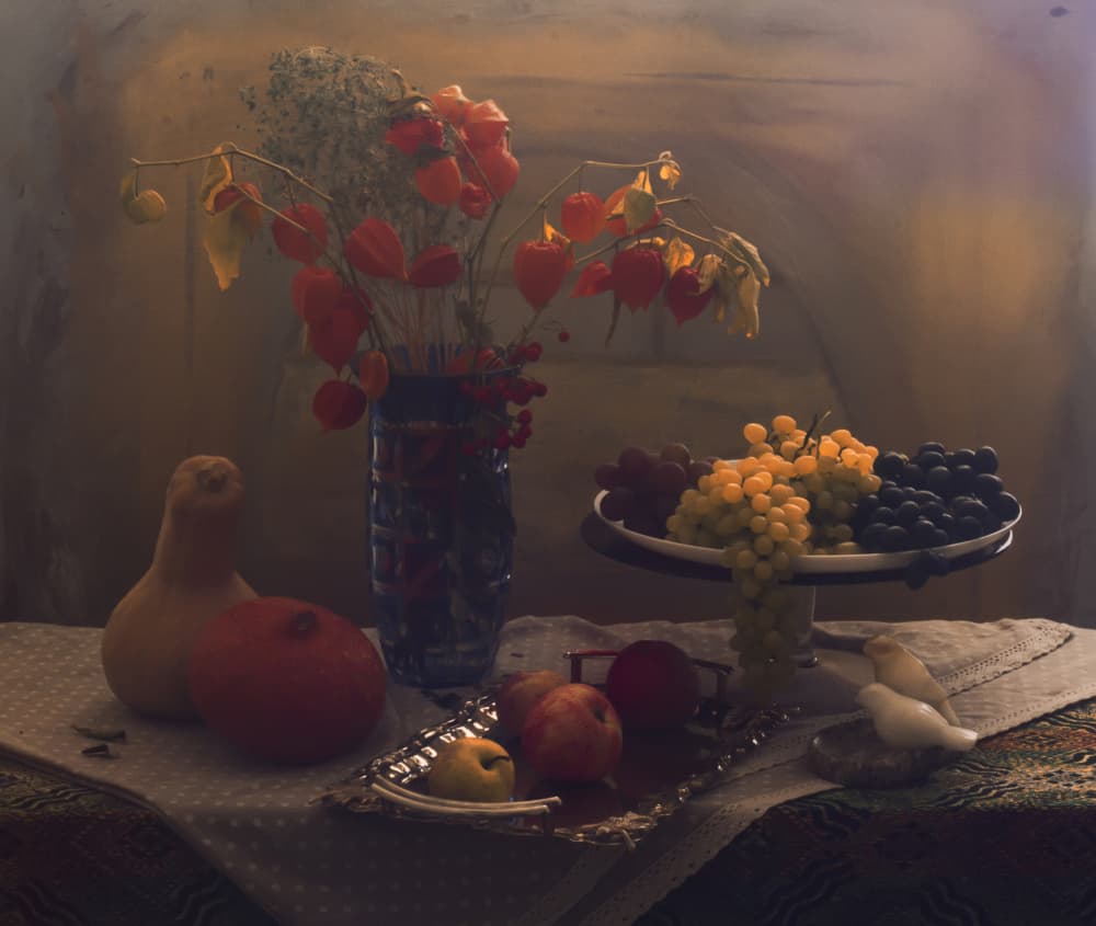 Autumn Fruit Still Life by UstinaGreen — canvas wall art