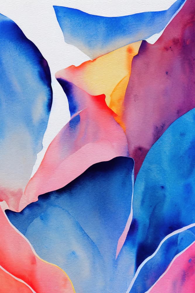 Colorful Abstract Flow by Mauro — canvas wall art