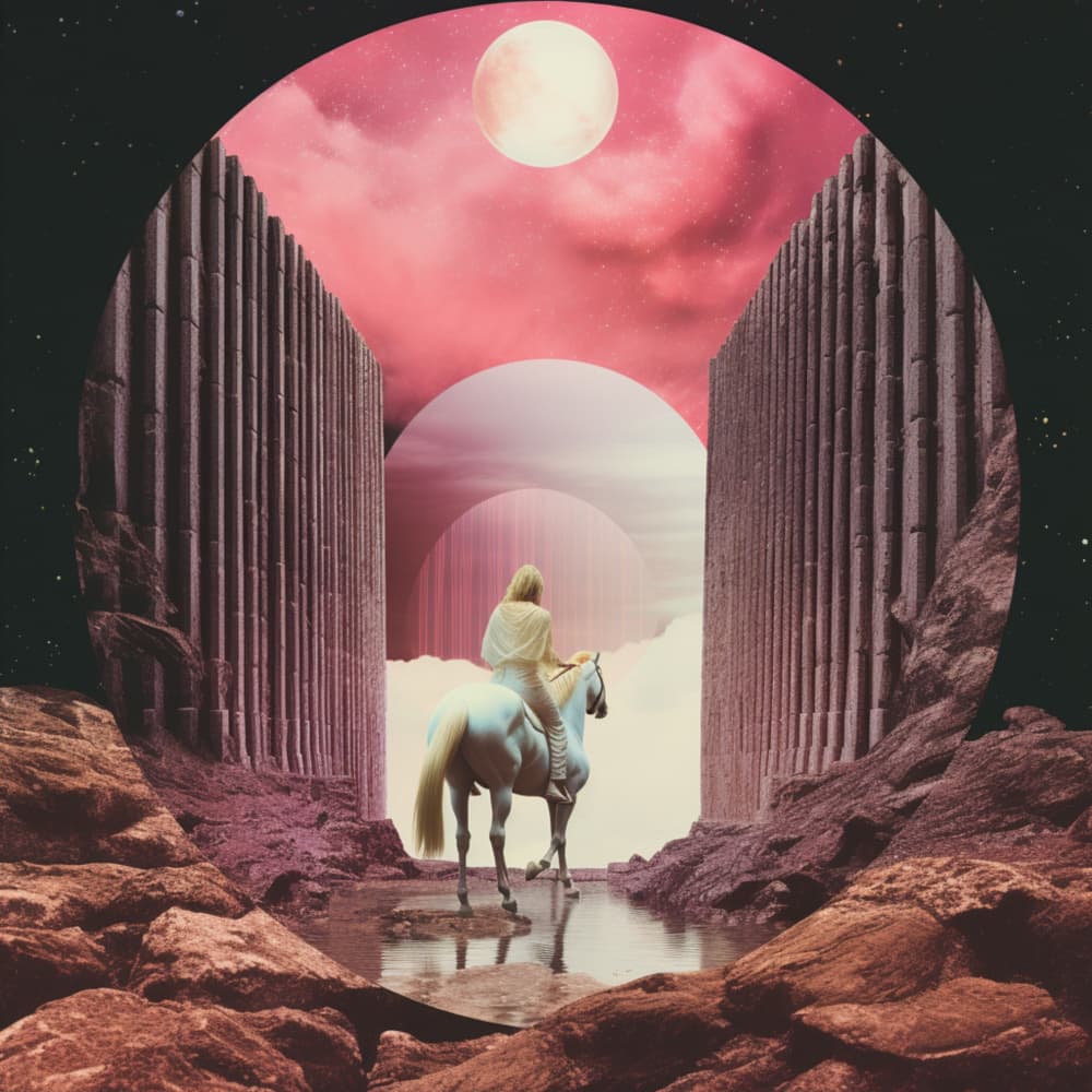 Mystical Moon Rider by Samantha Hearn — canvas wall art
