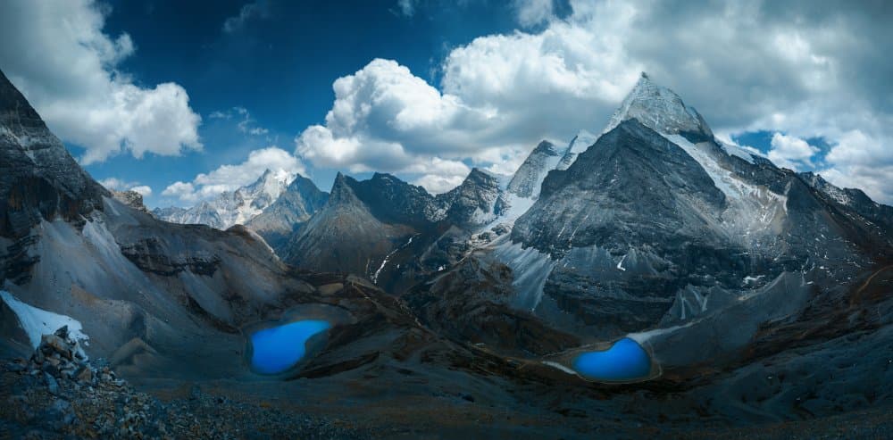 Majestic Alpine Lakes by Selions(陈磊) — canvas wall art