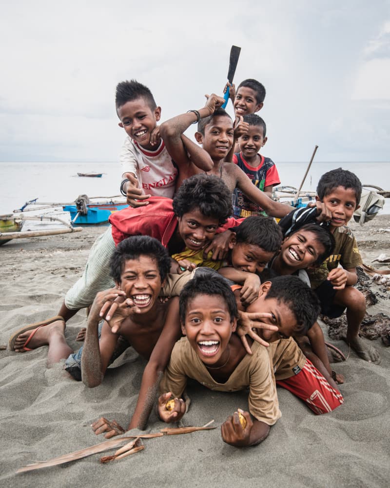 Joyful Beach Children by Joao Galamba — canvas wall art