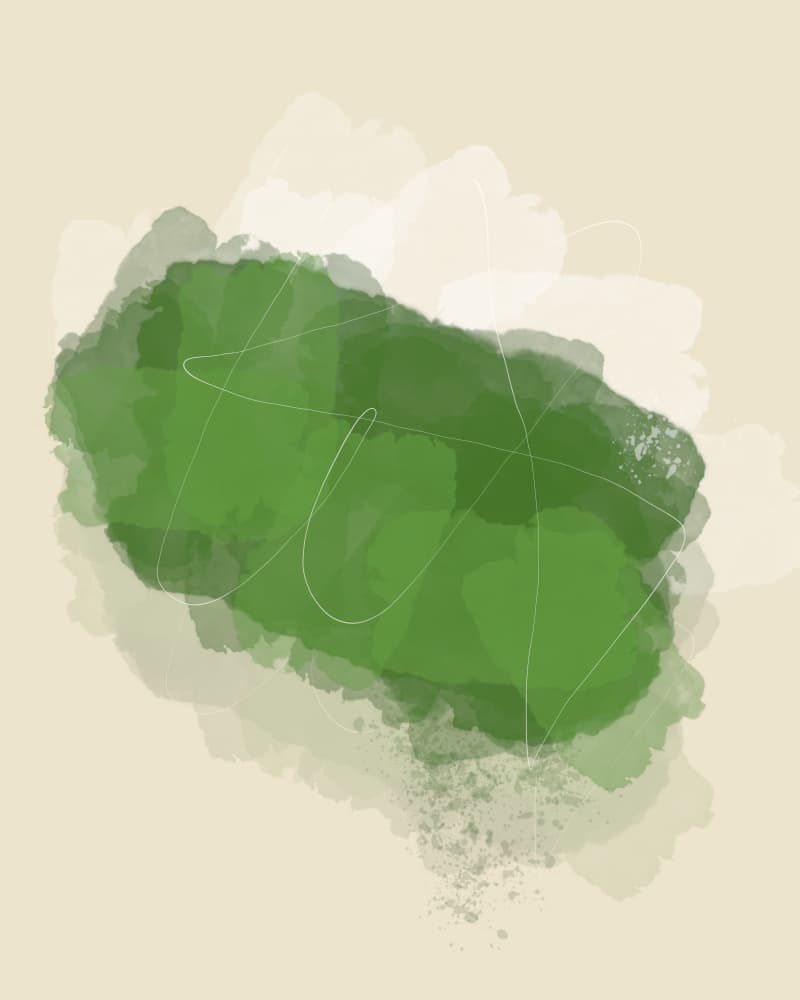 Fluid Green Abstract by Sannel Larson — canvas wall art