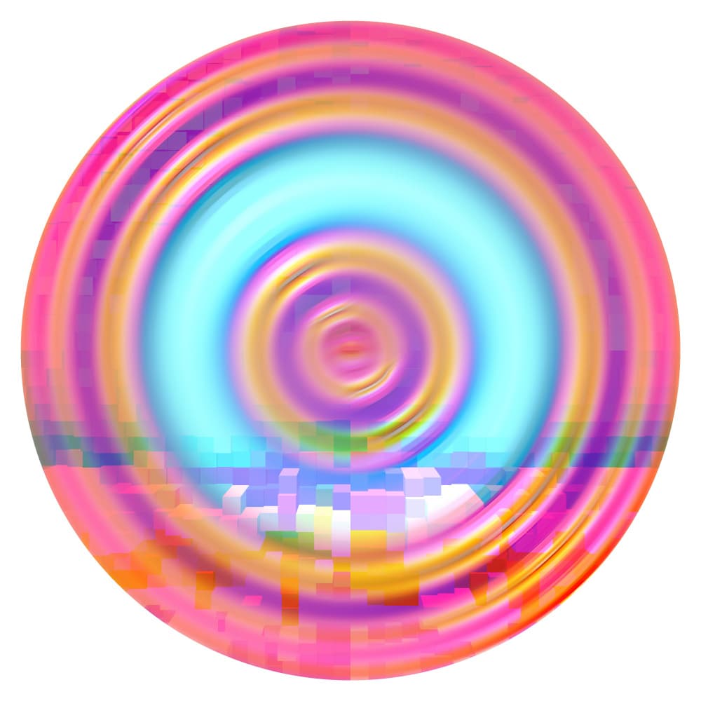 Vibrant Swirling Rings by PASLIER Morgan — canvas wall art