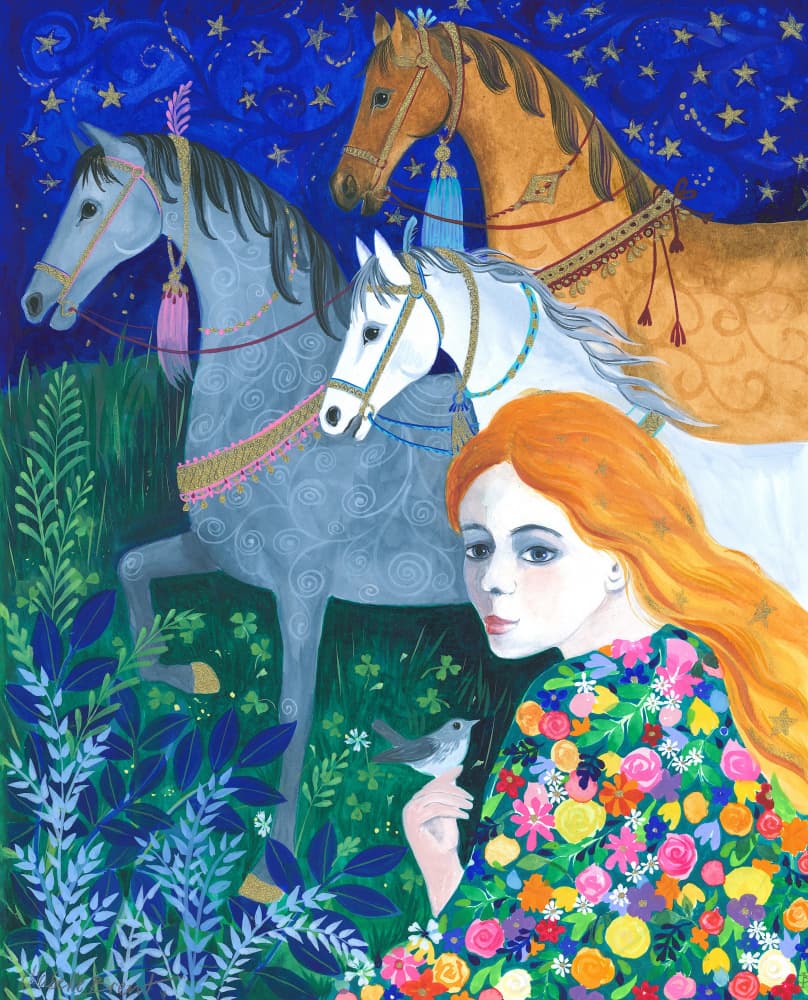 The Horse Enchantress by Isabelle Brent — canvas wall art
