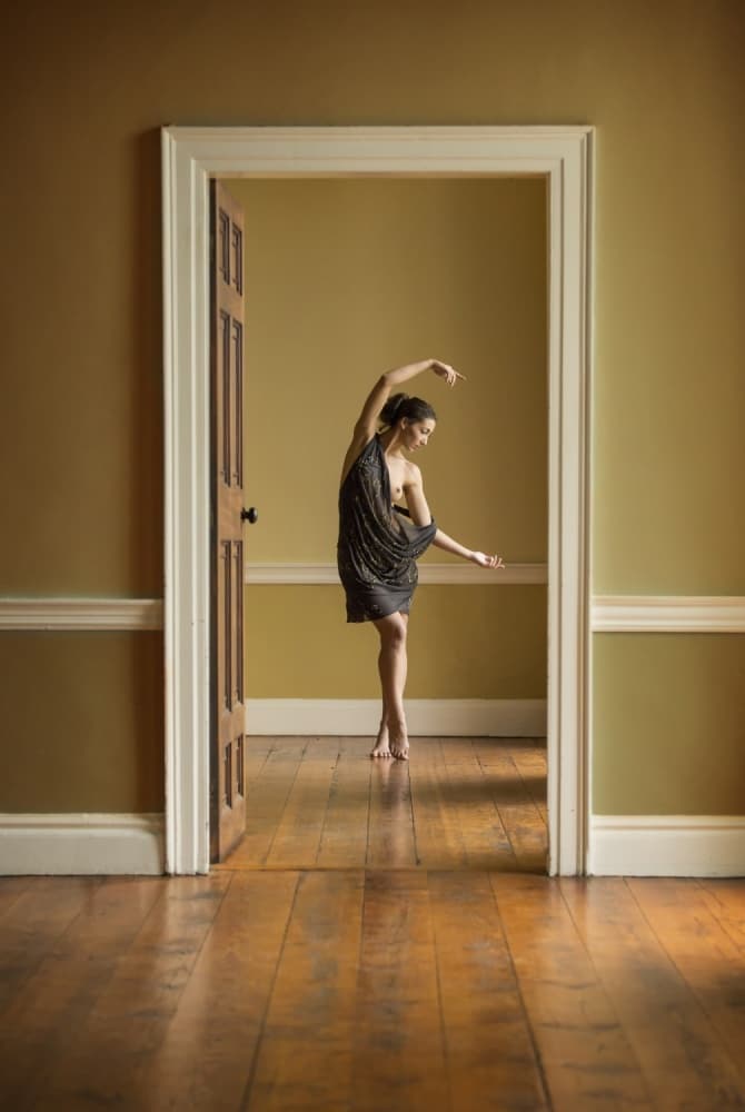 Graceful Dancer In Doorway by Catchlight Studio — canvas wall art