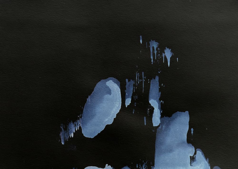 Deep Blue Flow by Santhosh ch — canvas wall art