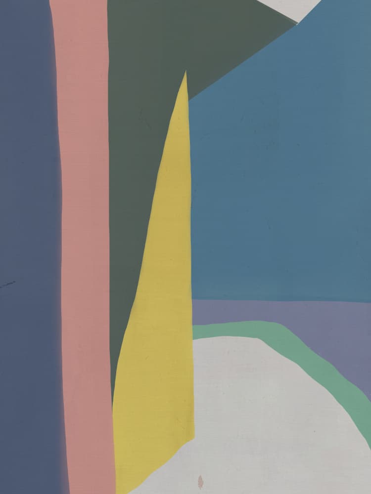 Calm Abstract Shapes by Little Dean — canvas wall art