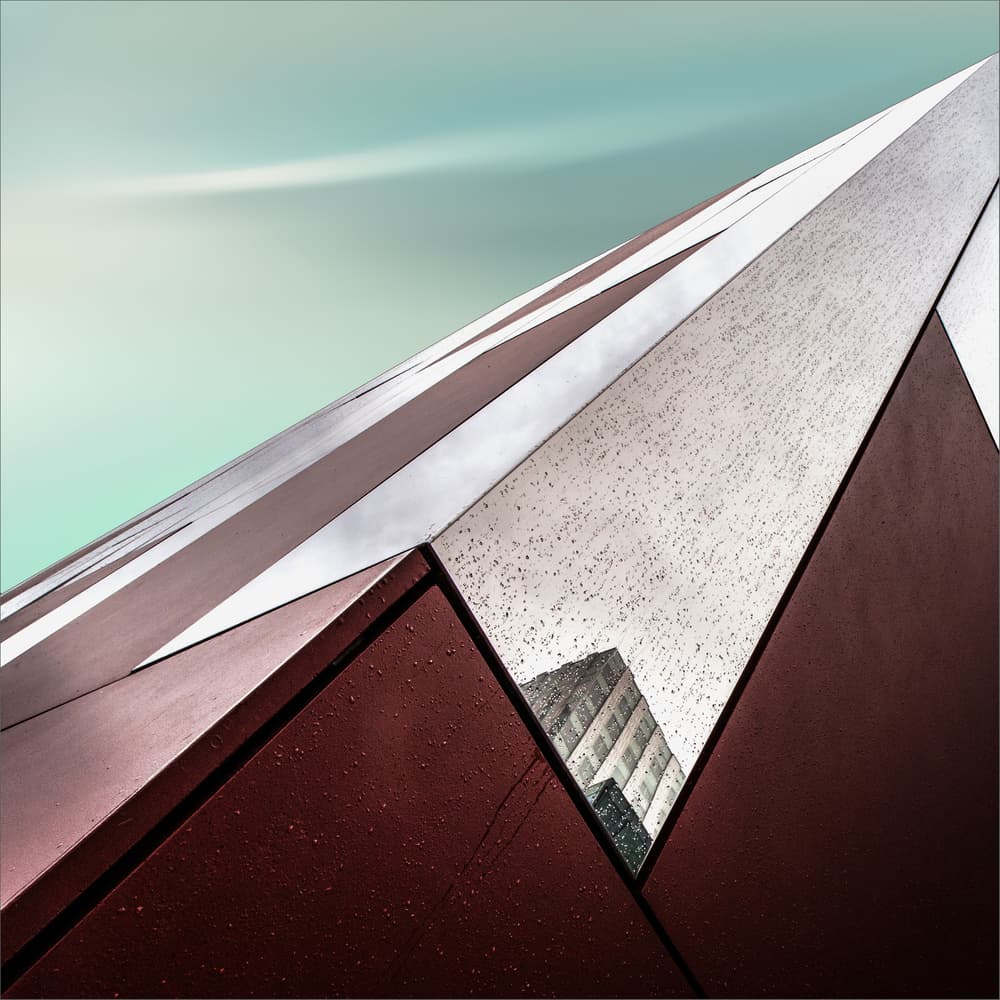 Abstract Geometric Reflection by Gilbert Claes — canvas wall art