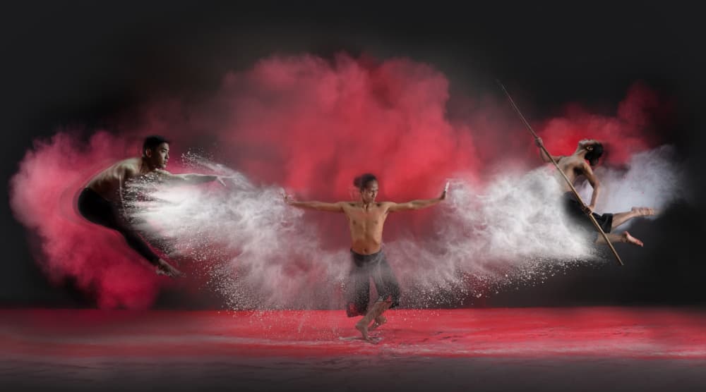 Martial Arts Powder Performance by Rawisyah Aditya — canvas wall art
