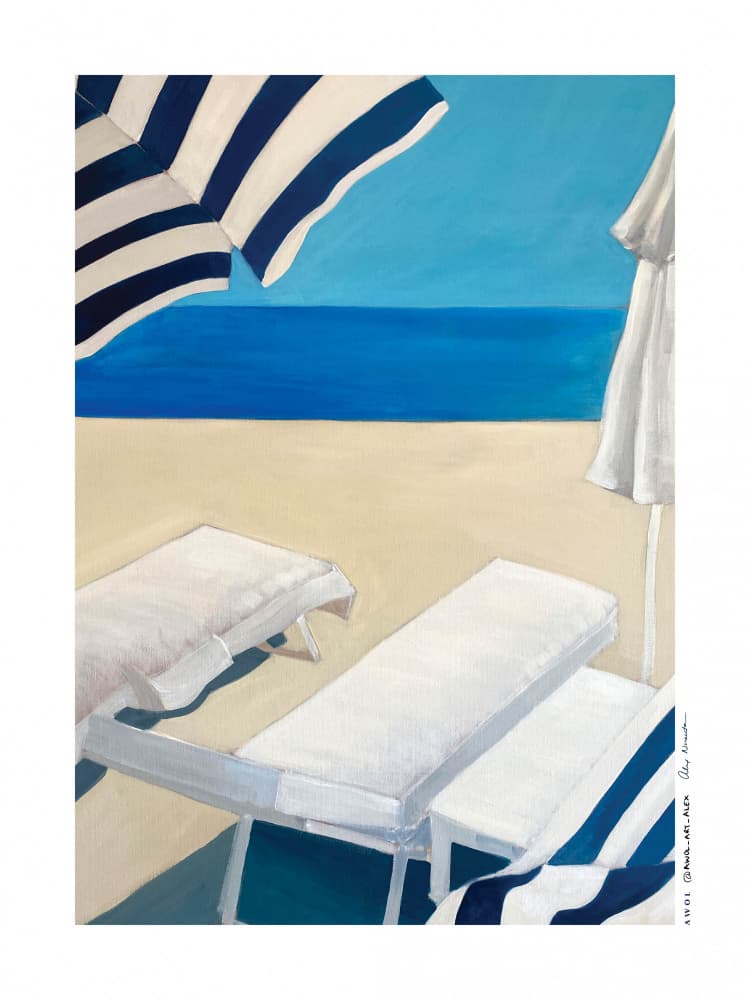Summer Beach Getaway by Awol Art Alex — canvas wall art