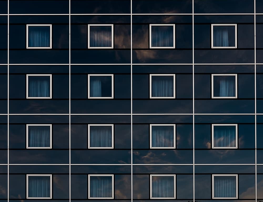 Modern Window Reflections by Harry Verschelden — canvas wall art