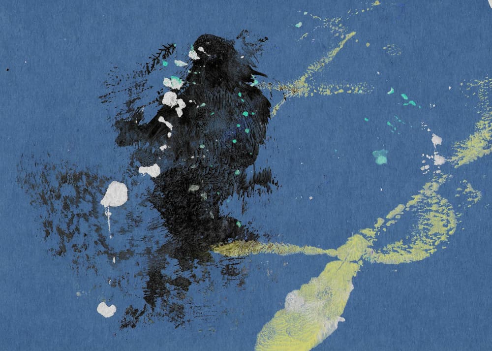 Dark Energy Splatter by Santhosh ch — canvas wall art
