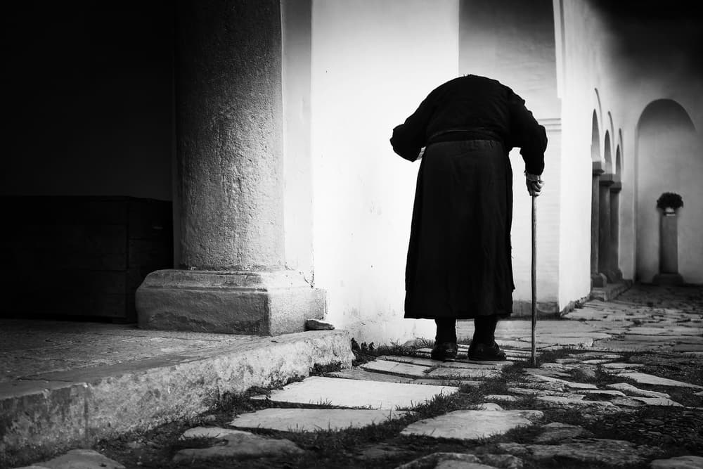 Monastic Path by Marius Cinteza — canvas wall art