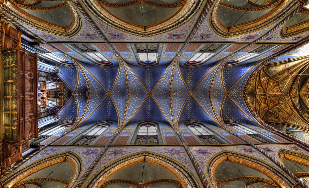 Celestial Vaulted Ceiling by Erhard Batzdorf — canvas wall art