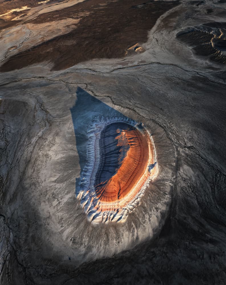 Dramatic Desert Layers by YANGYING — canvas wall art
