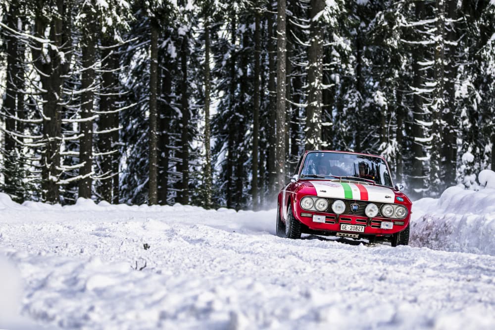 Classic Winter Rally by ATTILA SZABO — canvas wall art