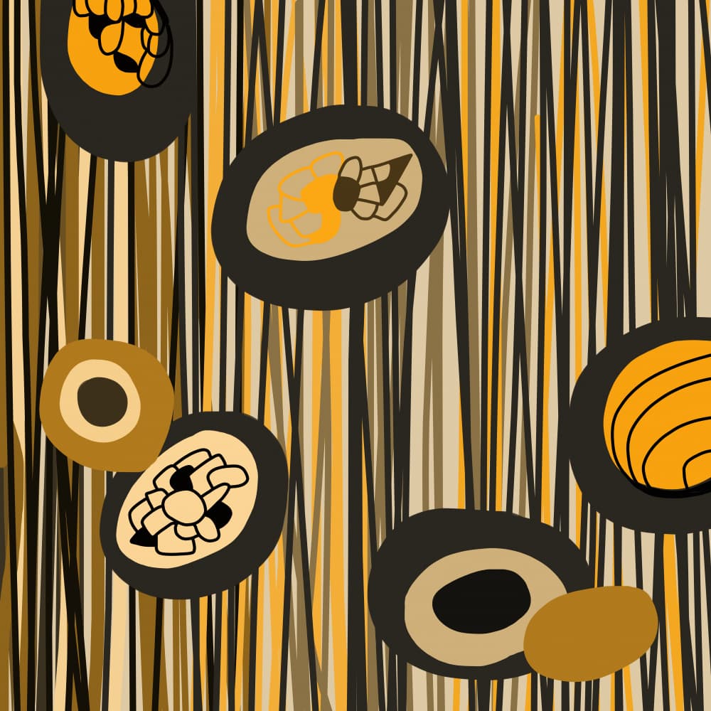 Abstract Organic Pattern by Pelin Atilla — canvas wall art