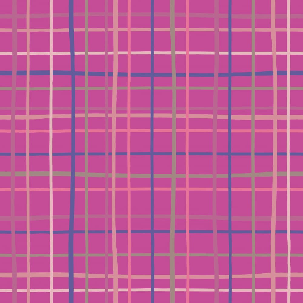 Colorful Plaid Pattern by Yvonne Gustafsson — canvas wall art