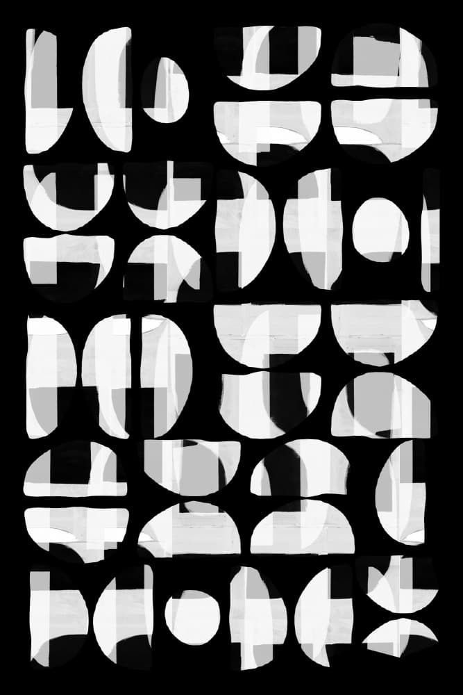 Layered Geometric Forms by cartissi — canvas wall art