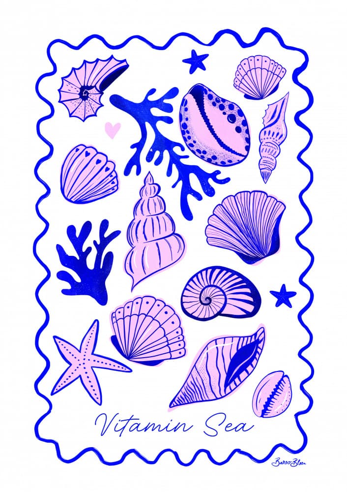 Vitamin Sea Treasures by Baroo Bloom — canvas wall art