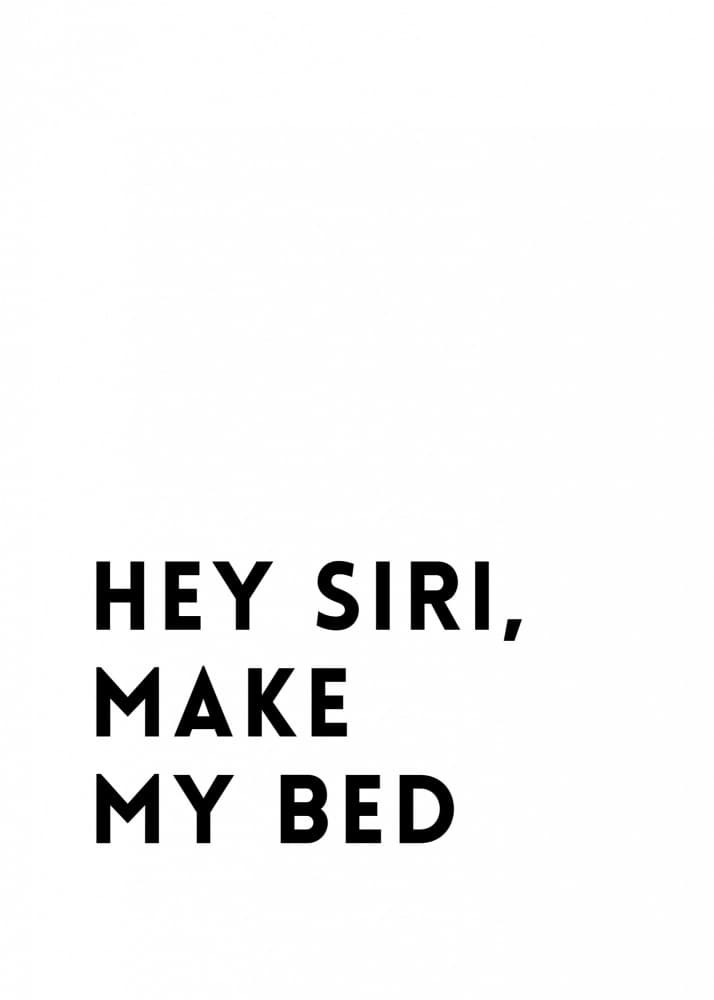 Siri Make My Bed by Kristina N. - SoulArt Shop — canvas wall art