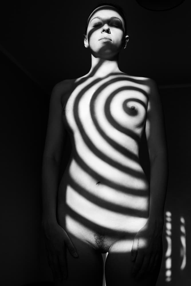 Spiral Shadow Woman by Mikhail Faletkin — canvas wall art