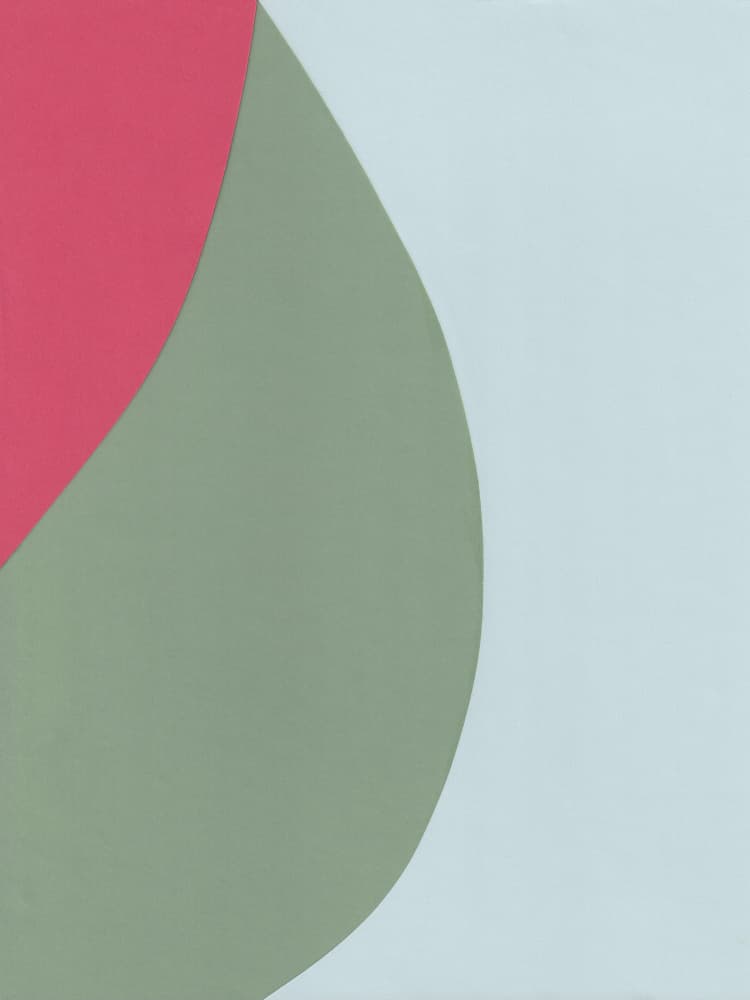 Soft Abstract Curves by Bronwyn Baker — canvas wall art