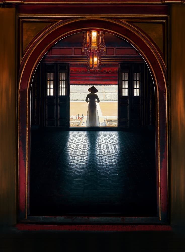 Elegant Archway Silhouette by MingLun Tsai (蔡明倫) — canvas wall art