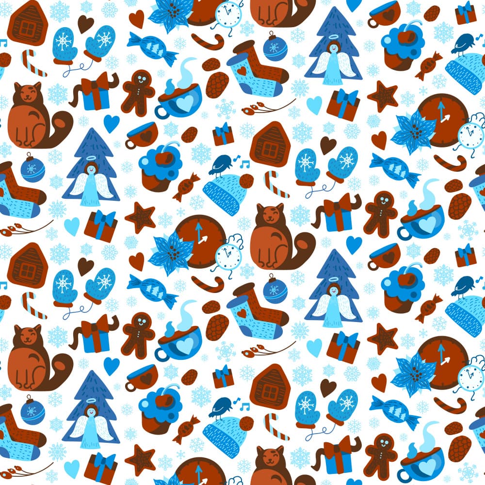 Winter Wonderland Pattern by Marika Barsrsind β canvas wall art