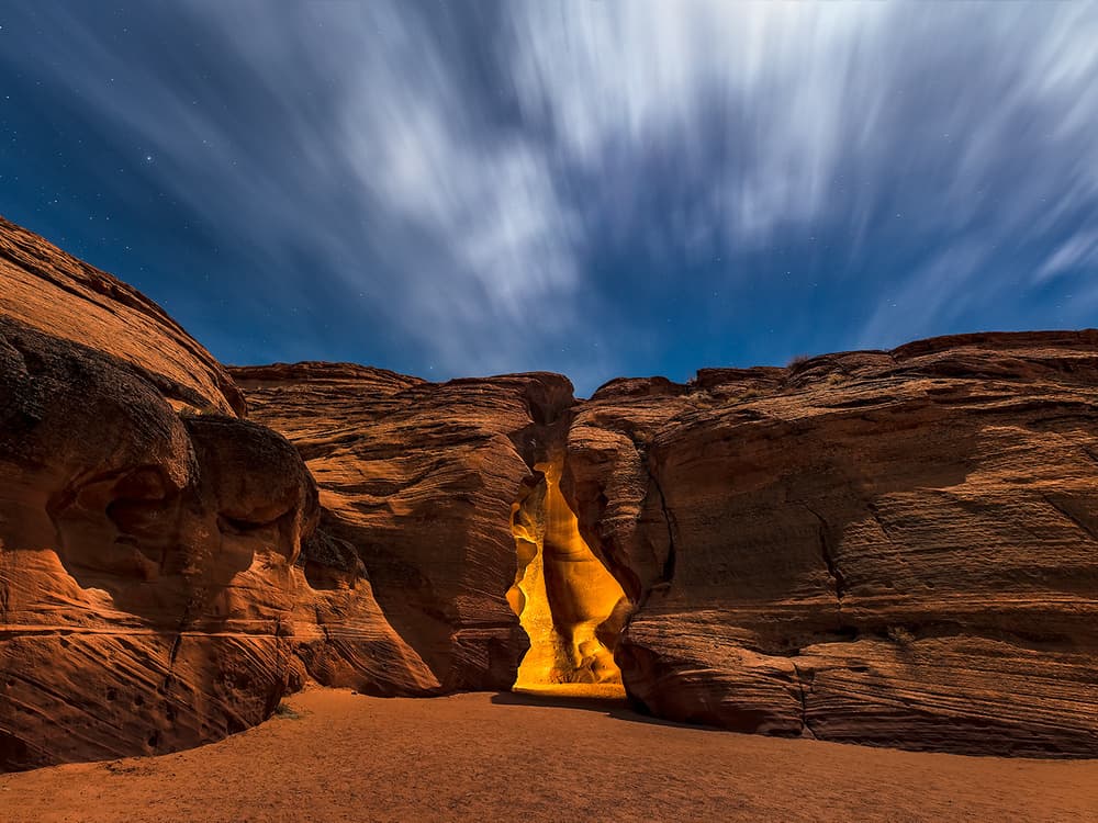 Slot Canyon Glow by Hua Zhu — canvas wall art