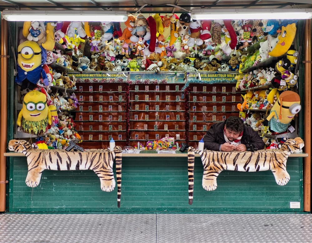 Carnival Game Operator by Lorenzo Grifantini — canvas wall art