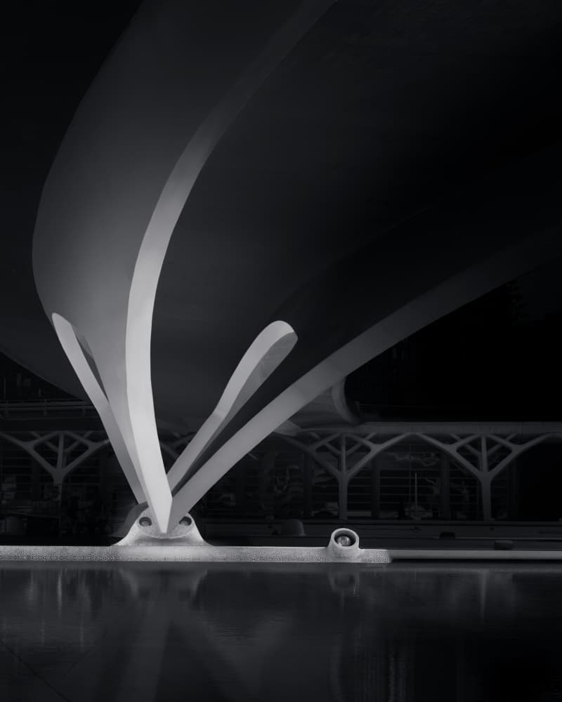 Modern Bridge Reflection by Olavo Azevedo — canvas wall art