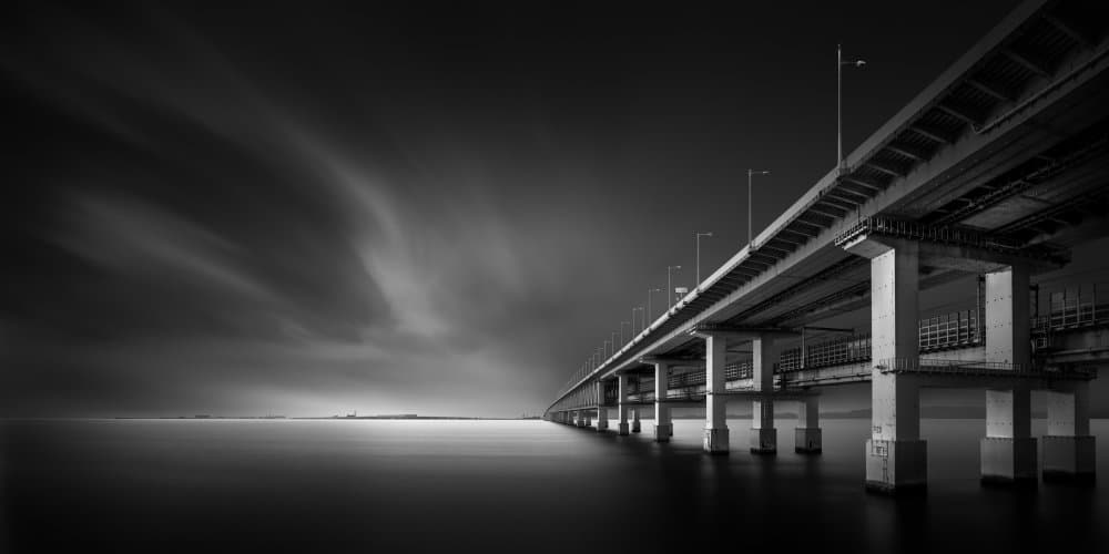 Minimalist Bridge Horizon by Yoshihiko Wada — canvas wall art