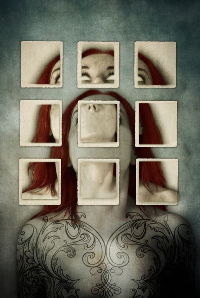 Fragmented Red Hair by Lucyna Łazarska ( Lucynda Lu ) — canvas wall art