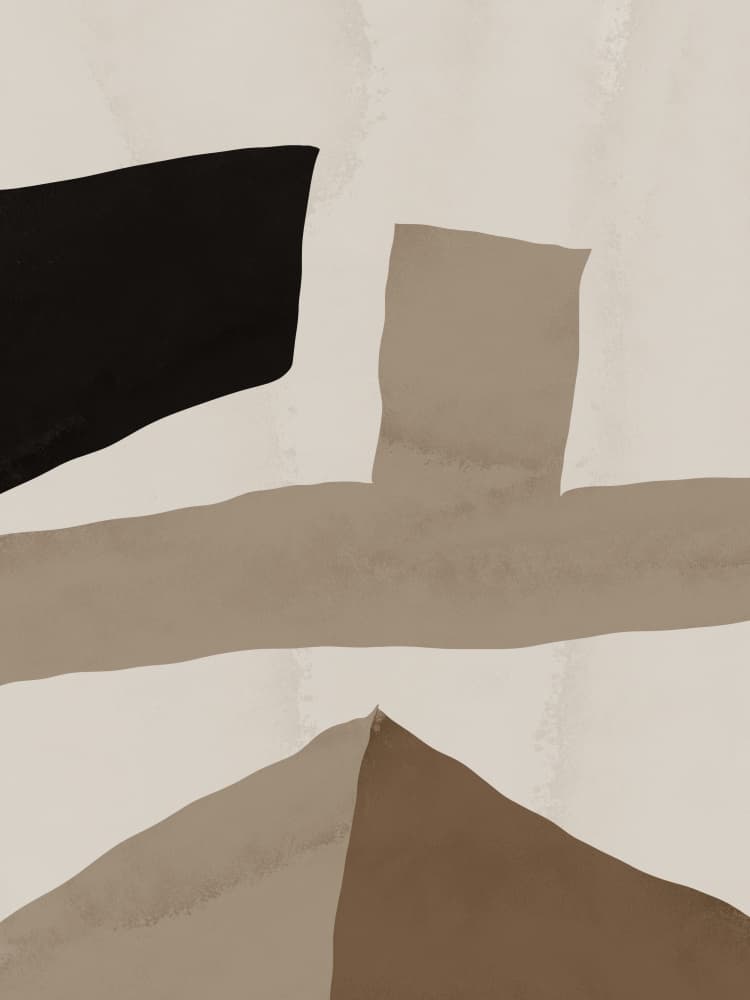 Earthy Geometric Shapes by Little Dean — canvas wall art