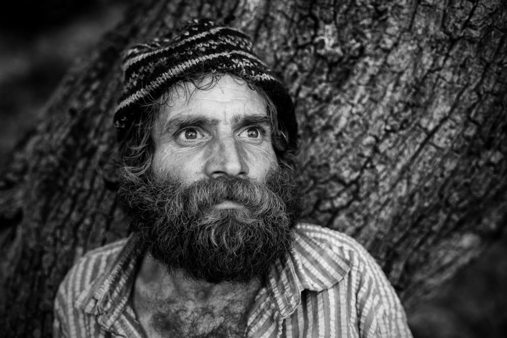 Pensive Bearded Man by Zoran Toldi (EFIAP AZSF) — canvas wall art
