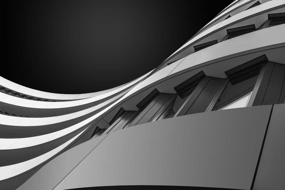 Dynamic Architectural Form by Harald Biebel — canvas wall art