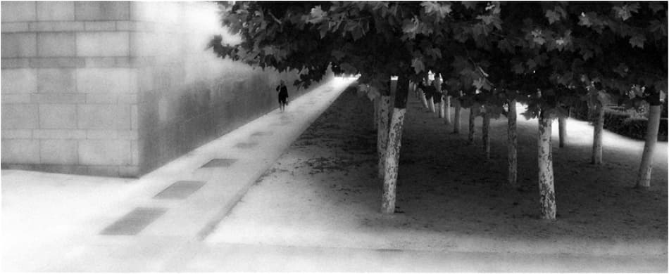 Shadowy Urban Path by Huib Limberg — canvas wall art