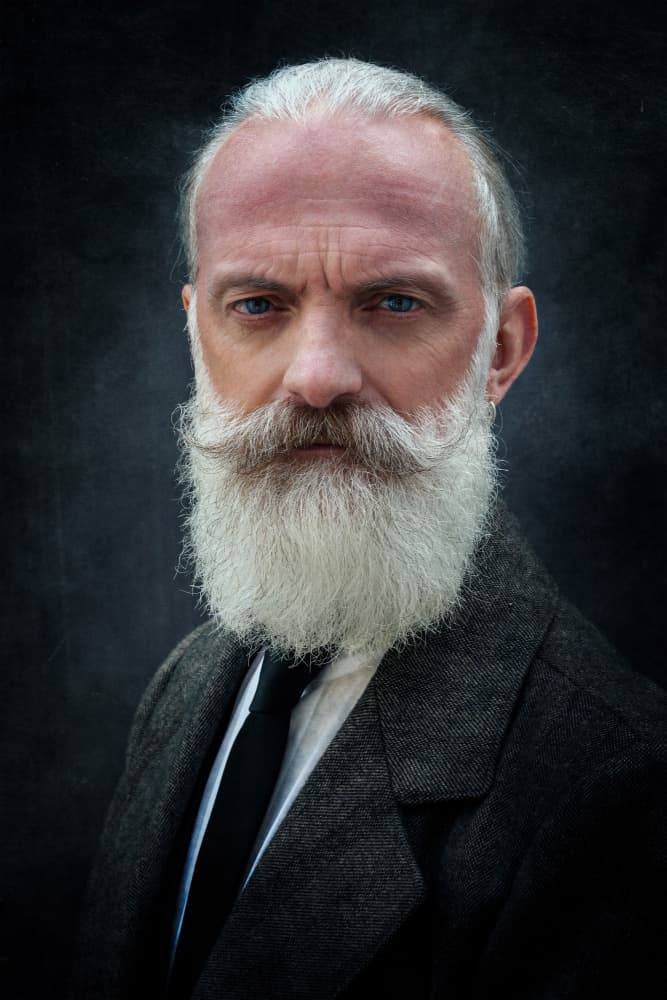 Distinguished Gentleman Portrait by Luigi Greco — canvas wall art