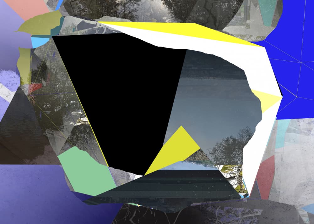 Fragmented Mountainscape by Stefan Fransson — canvas wall art