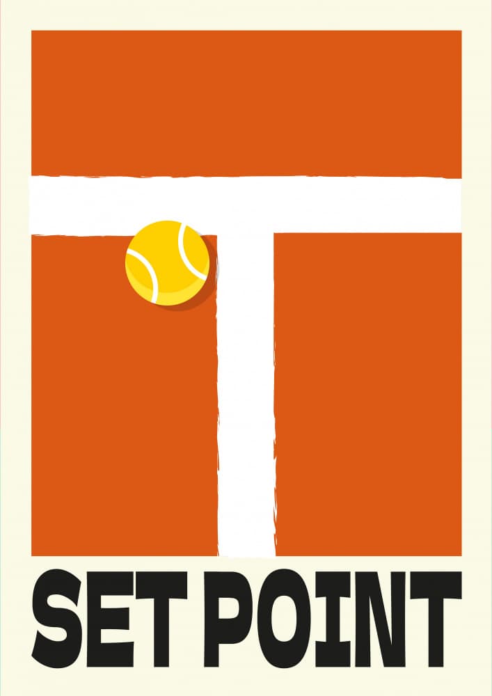 Tennis Set Point by SERGIO ORTIZ — canvas wall art