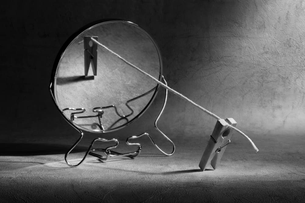 Reflected Connection by Victoria Glinka — canvas wall art