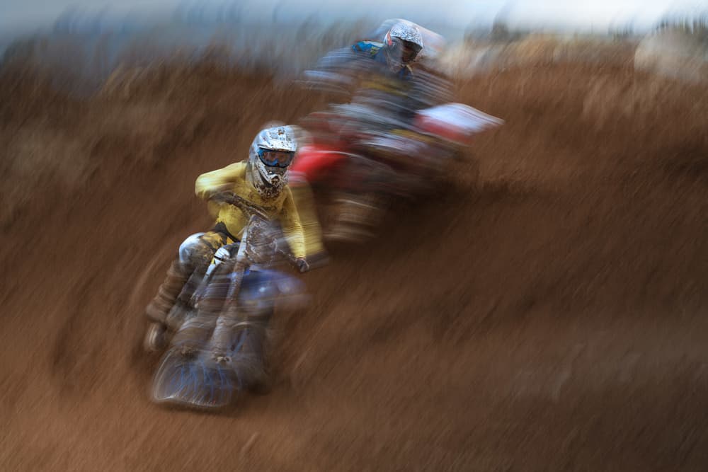 Motocross Speed Blur by Carlos Gonzalez — canvas wall art