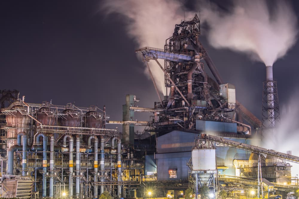 Industrial Night Glow by Kobayashi Tetsurou — canvas wall art