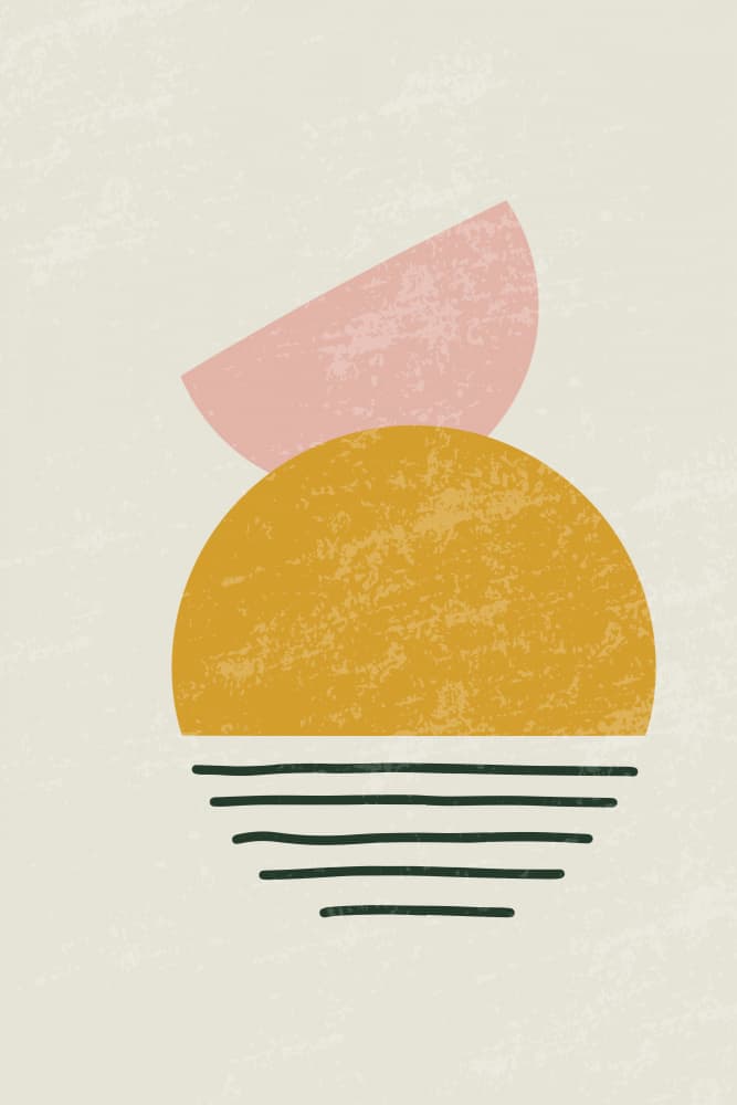 Golden Abstract Horizon by jay stanley — canvas wall art
