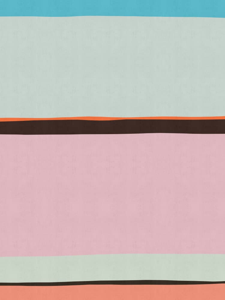 Colorful Horizontal Stripes by Vitor Costa — canvas wall art